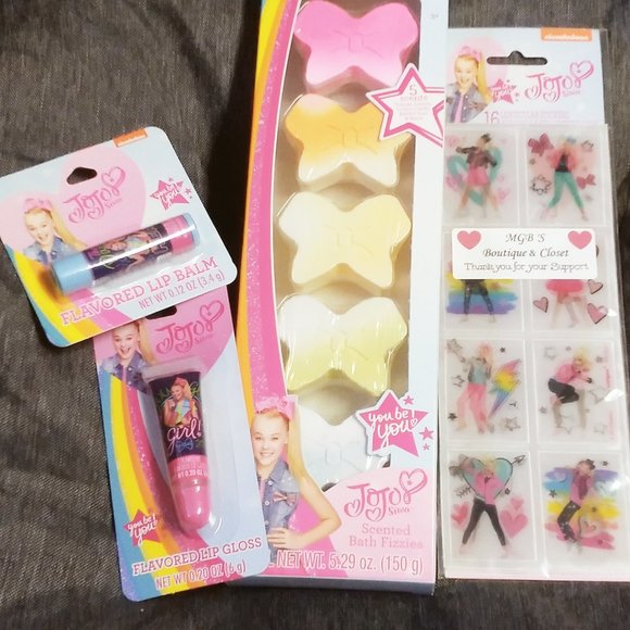 Jo Jo Siwa Pack Nickelodeon Bath Fizz, stickers, lip gloss - Picture 4 of 5